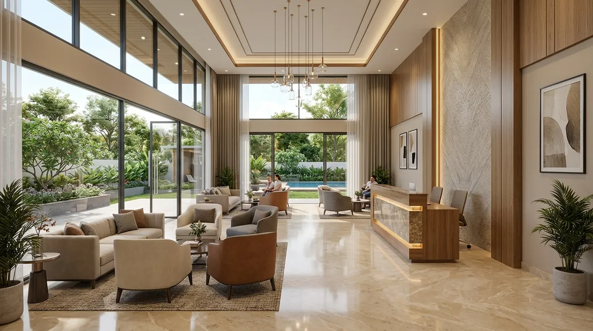 Clubhouse visual of Habulus Tranquil with lounge and shared lifestyle spaces