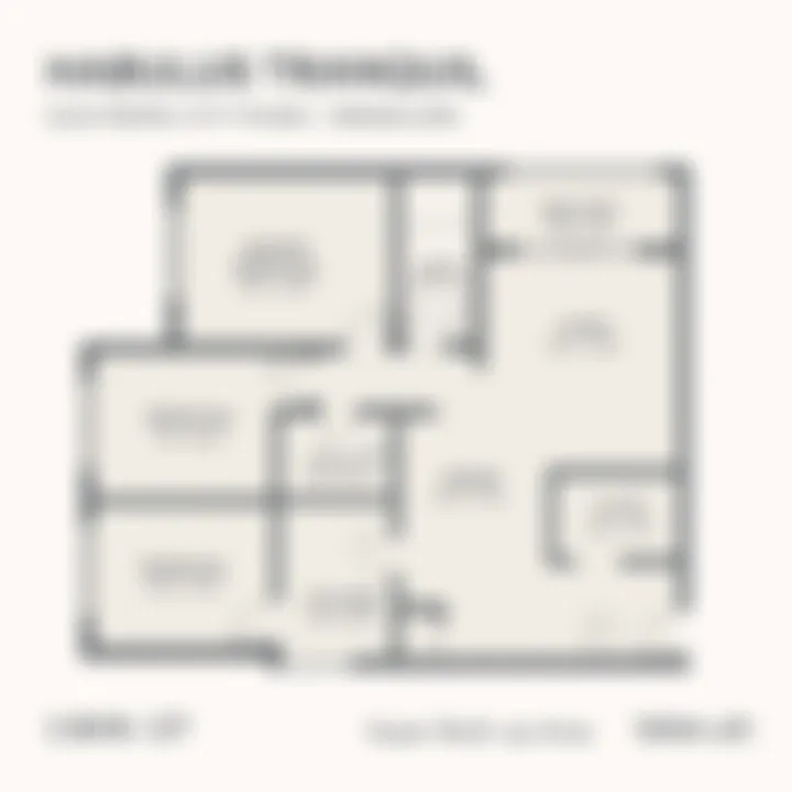 3 BHK 2T 1694 sq ft floor plan of Habulus Tranquil